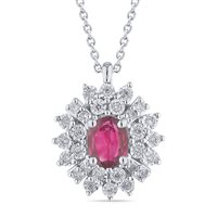 Collana Bliss Donna Bl incanto in Oro bianco Rubino 20111559